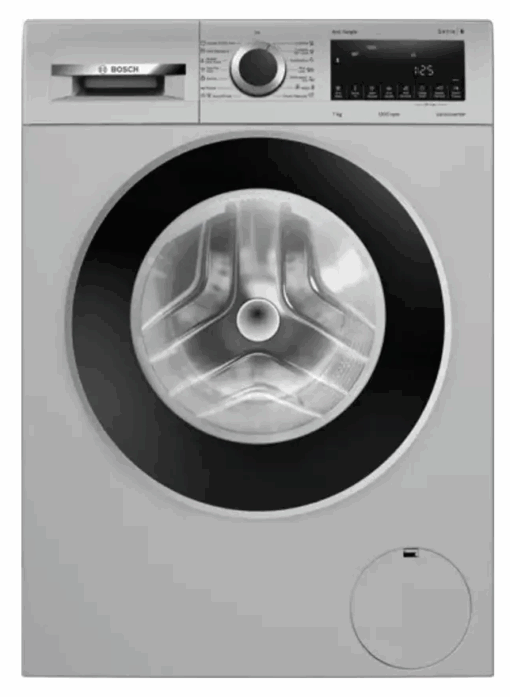 BOSCH 7 kg Fully Automatic Front Load Washing Machine with In-built Heater Silver  (WGA1220SIN)
